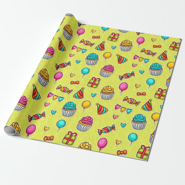 Papel De Presente Pastries (Desenrolado)