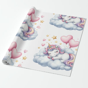 Papel De Presente Pastrl Unicorn
