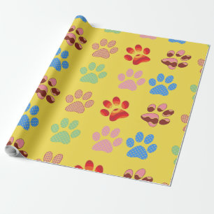 Papel De Presente Patas de Cachorrinho
