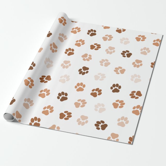 Papel De Presente Patas de cães (Desenrolado)