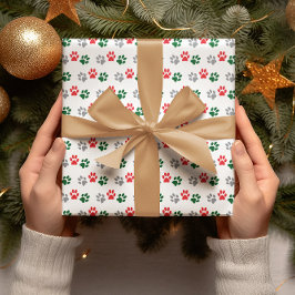 Papel De Presente Patas de Natal