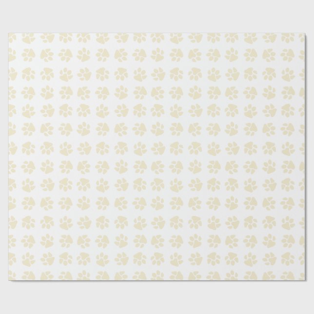 Papel De Presente Patas de Natal Marfim Clássico (Aberto)