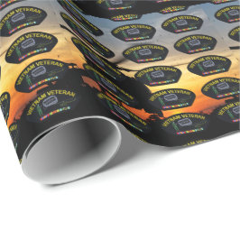 Papel De Presente patch de veteranos de guerra do vietnam nam