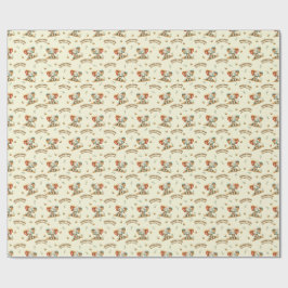 Papel De Presente Patchwork Elephant “Growing Strong