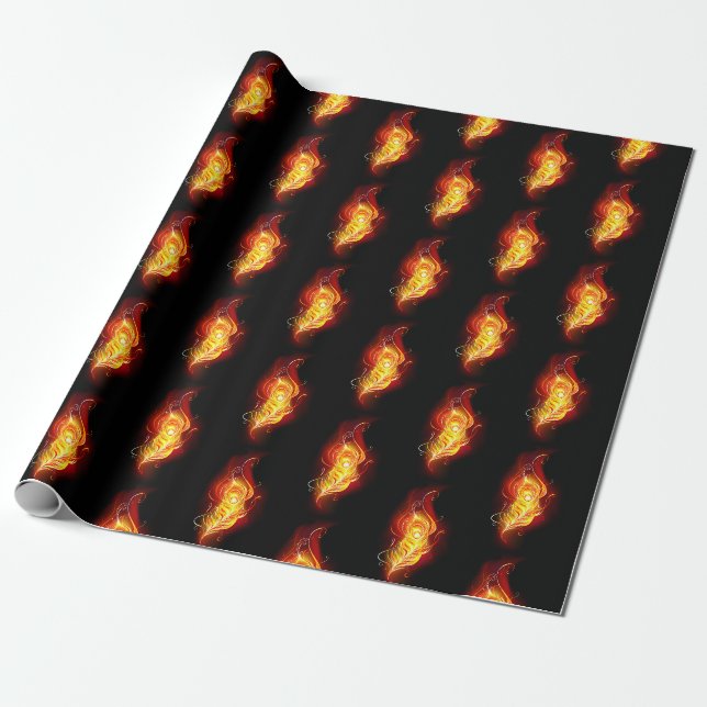 Papel De Presente Patilha de Fogo (Desenrolado)