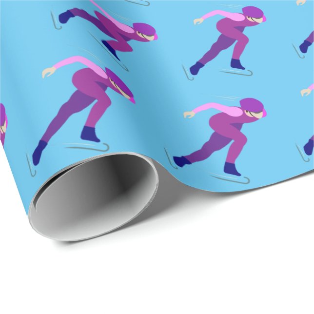 Papel De Presente Patinação de velocidade (Ponta do rolo)