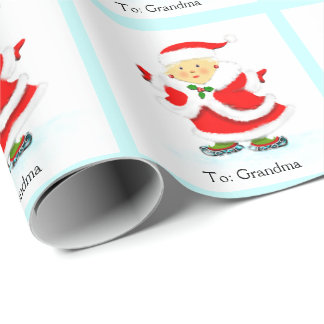 Papel De Presente patinagem natalícia