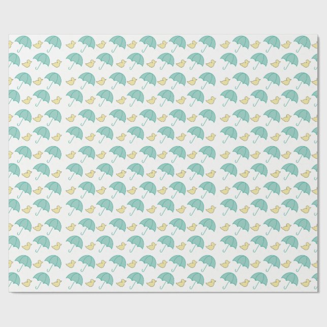 Papel De Presente Patinhos (Aberto)