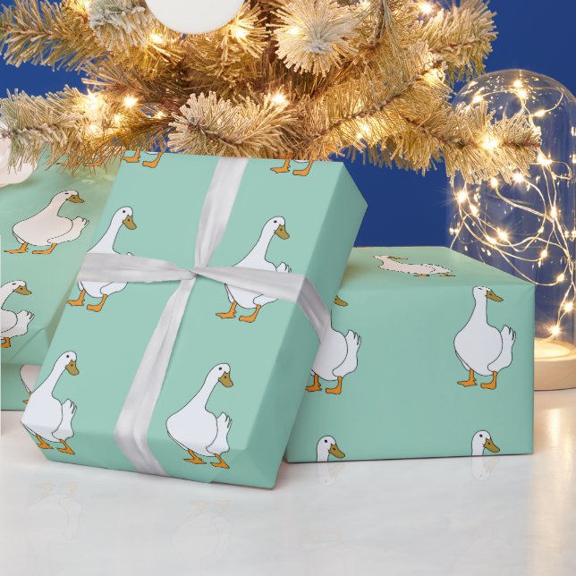 Papel De Presente Pato Ave Pato Branco  (Feriados)