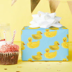 Papel De Presente Pato de Borracha Amarelo
