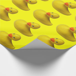 Papel De Presente Pato de borracha amarelo