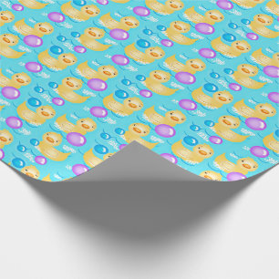 Papel De Presente Patos e bolhas de borracha