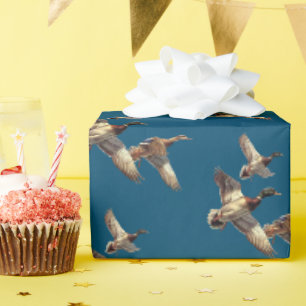 Papel De Presente Patos-reais voadores