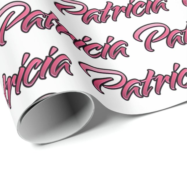Papel De Presente Patricia fade pink personalisiertes Geschenkpapier (Ponta do rolo)