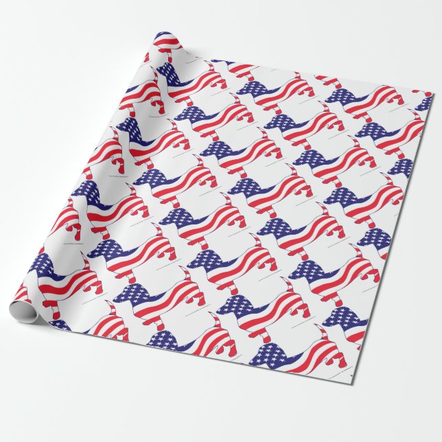 Papel De Presente Patriotic-Weiner (Desenrolado)