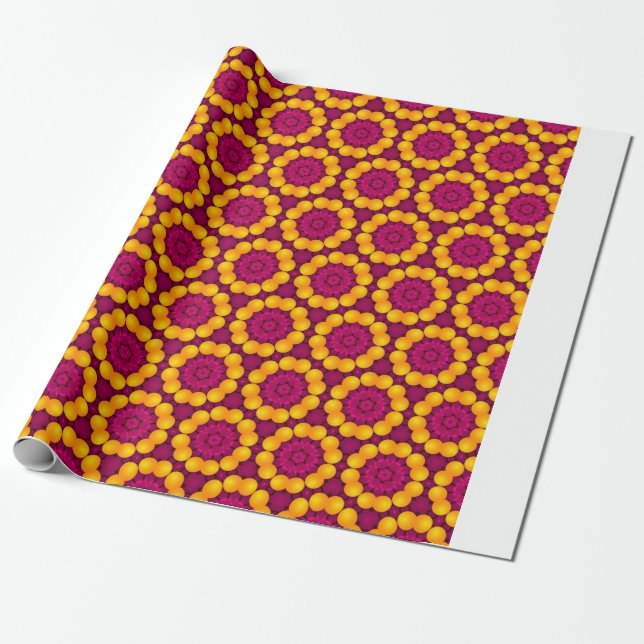 Papel De Presente pattern design made by repetition of geometric sha (Desenrolado)