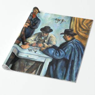 Papel De Presente Paul Cezanne os jogadores de cartão