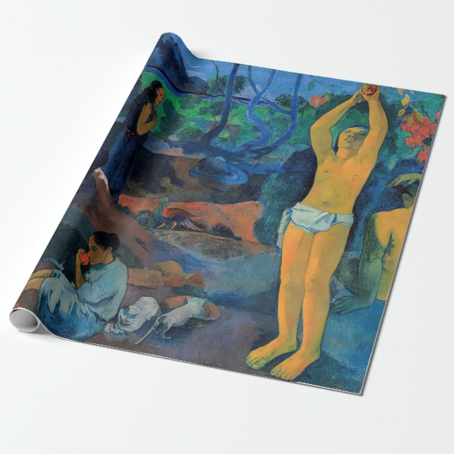 Papel De Presente Paul Gauguin - De Onde Vimos? (Desenrolado)