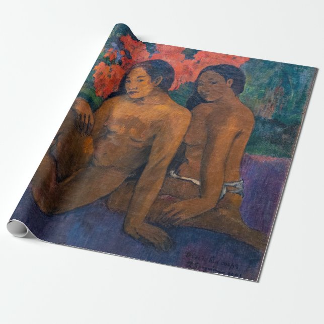Papel De Presente Paul Gauguin - E o Dourado de seus corpos (Desenrolado)
