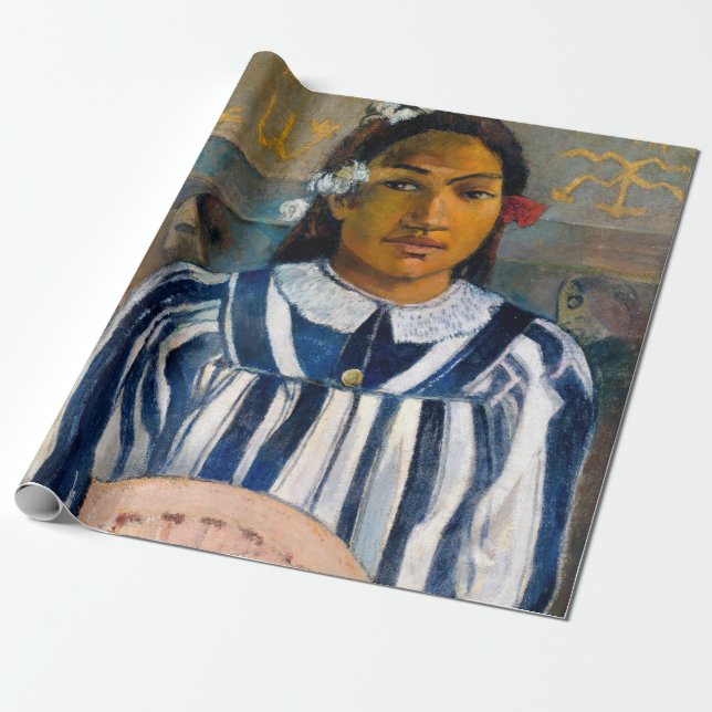 Papel De Presente Paul Gauguin - Os Ancestrais de Tehamana (Desenrolado)