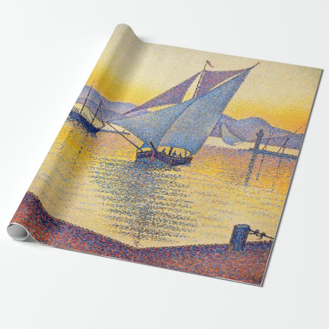Papel De Presente Paul Signac - A Porta do Sunset, Opus 236 (Desenrolado)