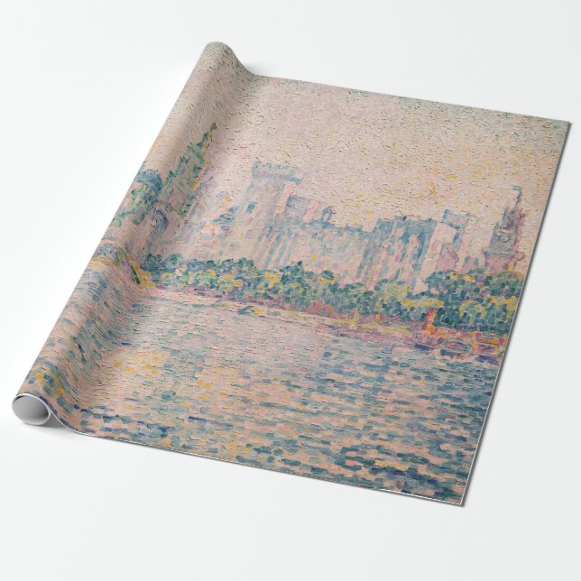 Papel De Presente Paul Signac - Avinhão, Manhã (Desenrolado)