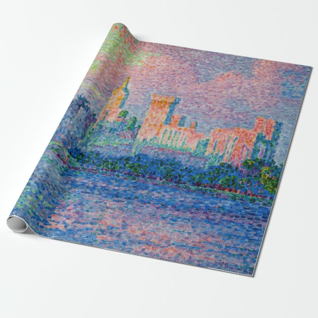 Papel De Presente Paul Signac - O Palácio Papal, Avignon (Desenrolado)