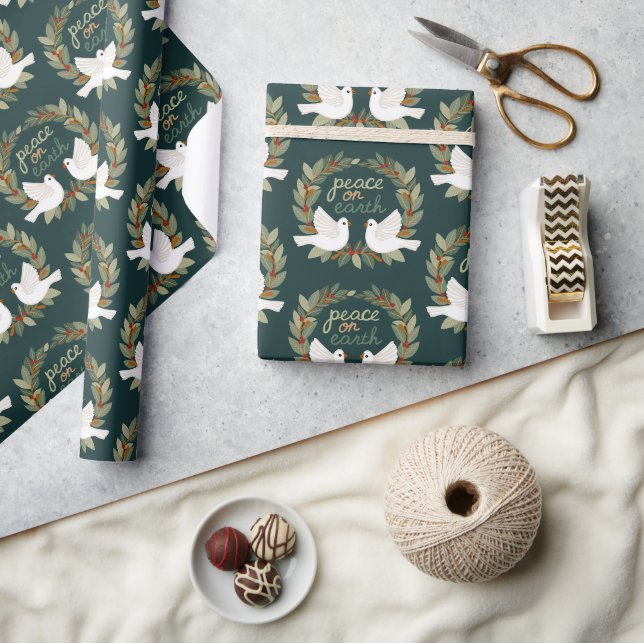 Papel De Presente Paz na Terra Dói Férias de Natal CLIENTES (Artesanato)