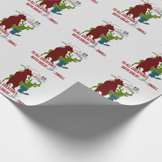 Papel De Presente Paz na Terra para todas as criaturas Woodland (Ponta)