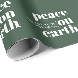 Papel De Presente Paz na Terra Personaliza o Natal Moderno