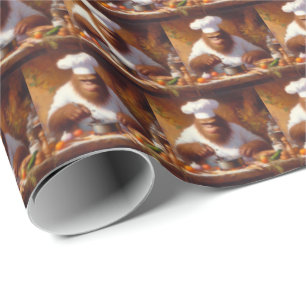 Papel De Presente Pé Grande do Chef