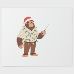 Papel De Presente Pé Grande Sasquatch Enfermeira Natal Enfermagem 
