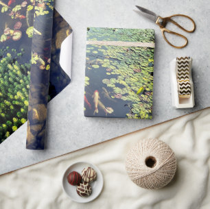 Papel De Presente Peaceful Koi Fish Pond