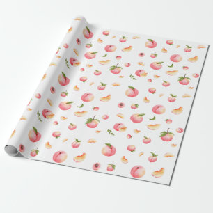 Papel De Presente Peach Pattern