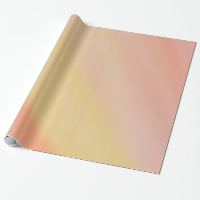 Papel De Presente Peachy Ombre (Desenrolado)