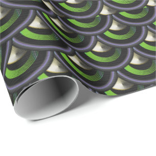 Papel De Presente Peacock Inspirou Scalid Scales Dom Wrap