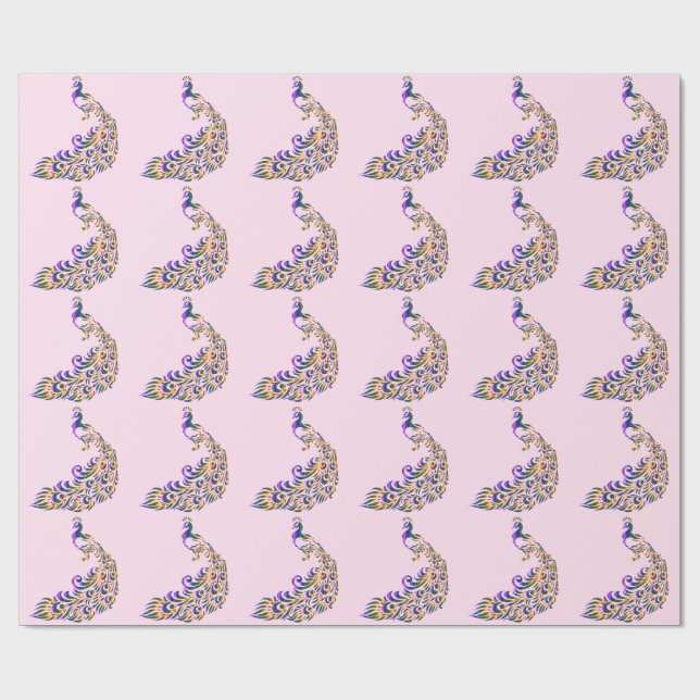 Papel De Presente Peacocks bonito (Aberto)