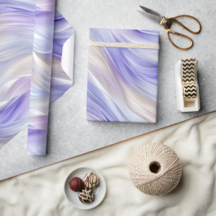 Papel De Presente Pearl Azul Roxo bonito Pearl Pearl Brancos
