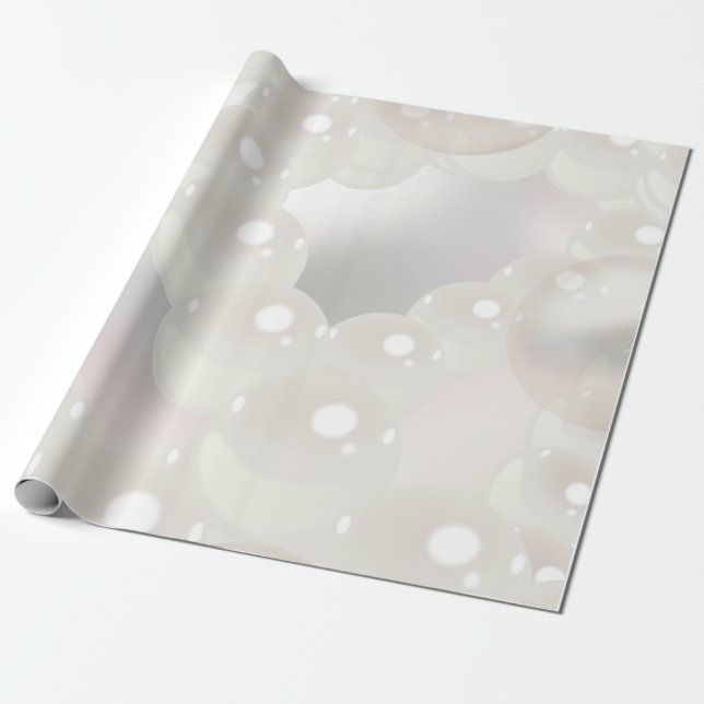 Papel De Presente Pearl Pattern (Desenrolado)