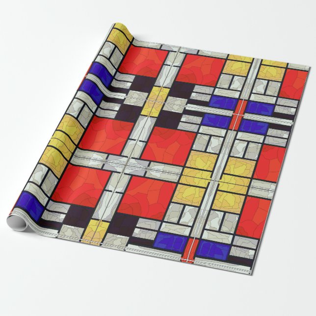 Papel De Presente peça artística colorida (Desenrolado)