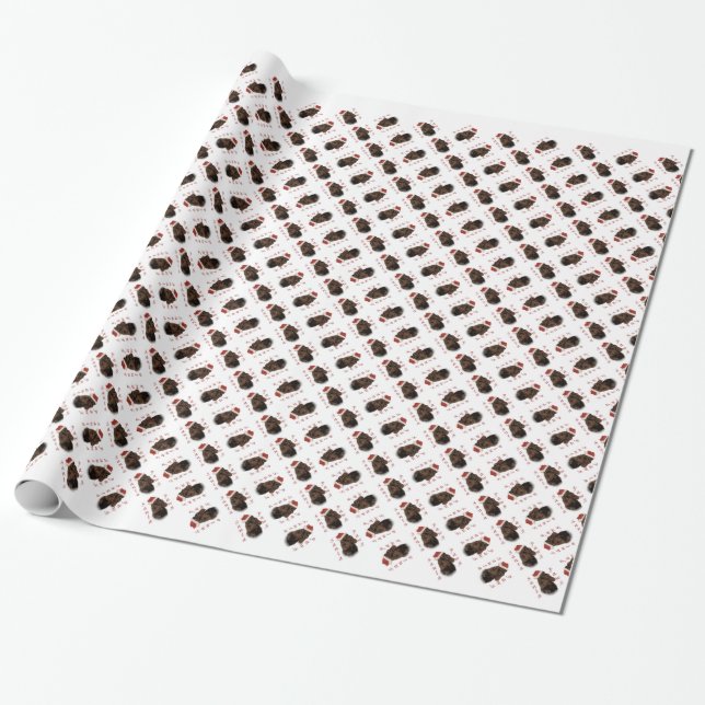 Papel De Presente Peças de Papais noeis de Espanhol de Campo (Desenrolado)
