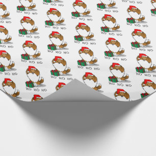 Papel De Presente Pecuária Shetland de Santa Hat (sable) de Natal