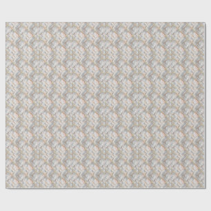 Papel De Presente Pedra de Mármore Branco Real e Arte de Padrão de V