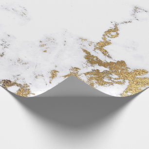 Papel De Presente Pedra de mármore cinzenta luxuosa VIP de Carrara