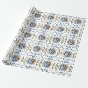 Papel De Presente Pedra e Água Yin Yang