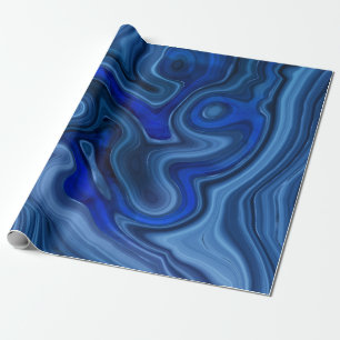 Papel De Presente Pedra Malaquita Azul Gema Única Geologia