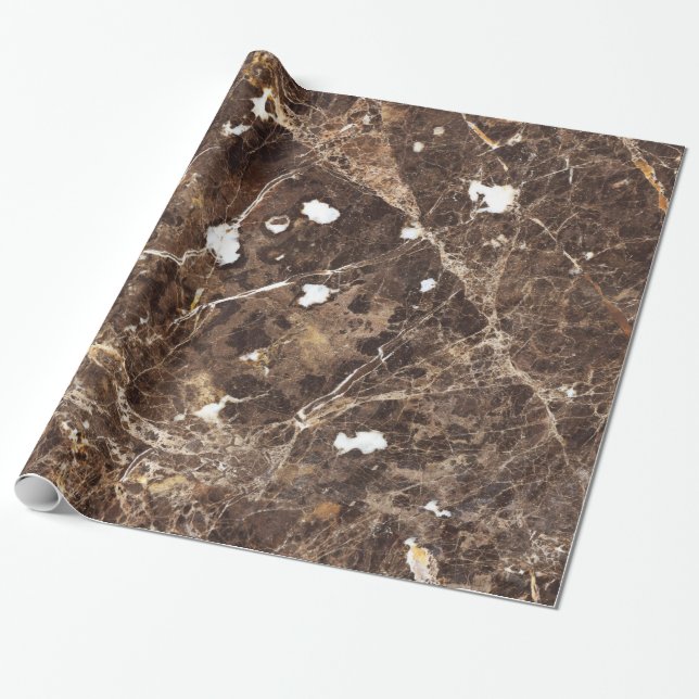 Papel De Presente Pedra Marble Marrom antiga (Desenrolado)