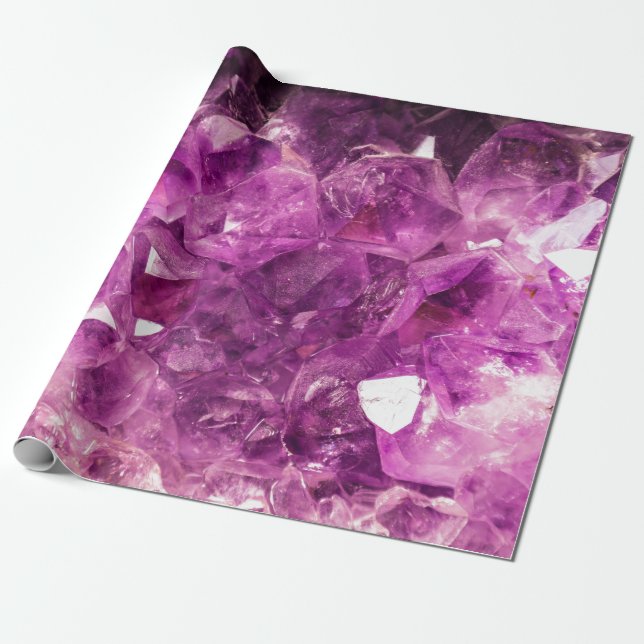 Papel De Presente Pedra preciosa Amethyst cura (Desenrolado)