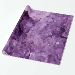 Papel De Presente Pedra preciosa Amethyst de Geode