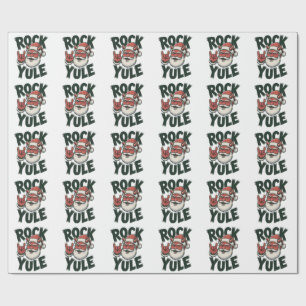 Papel De Presente Pedra Yule Papai Noel Chifres do Diabo Yule krampu